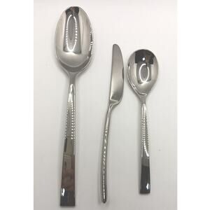 DONNA KARAN Lenox Ascend 3 Piece Serving Hostess Set 18/10 Stainless Flatware